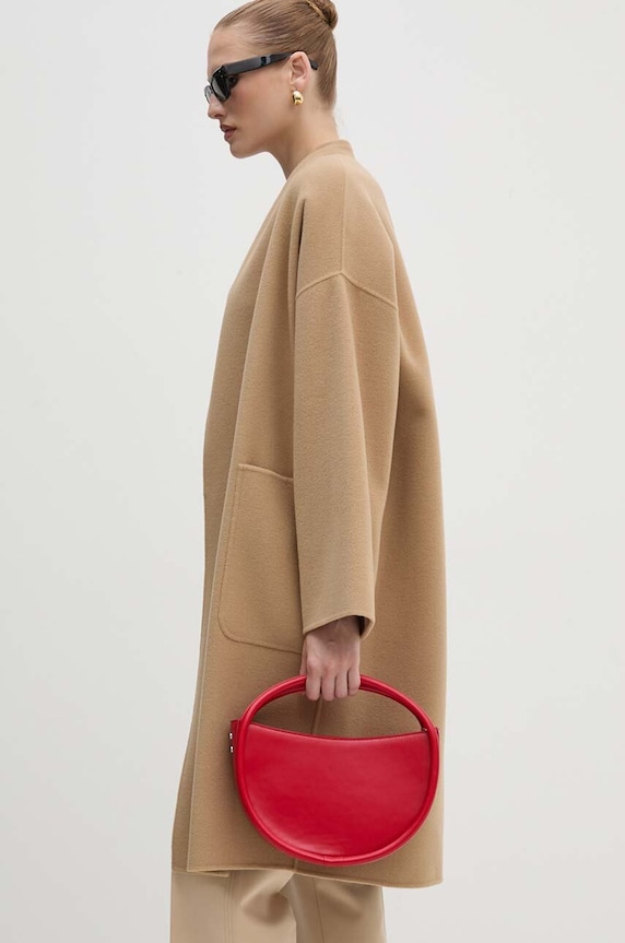 Вълнено палто Weekend Max Mara 2425016011600 бежов