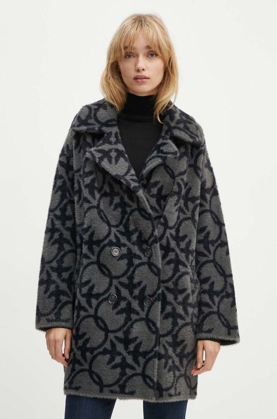 Pinko płaszcz 101573.A21Q szary AW24