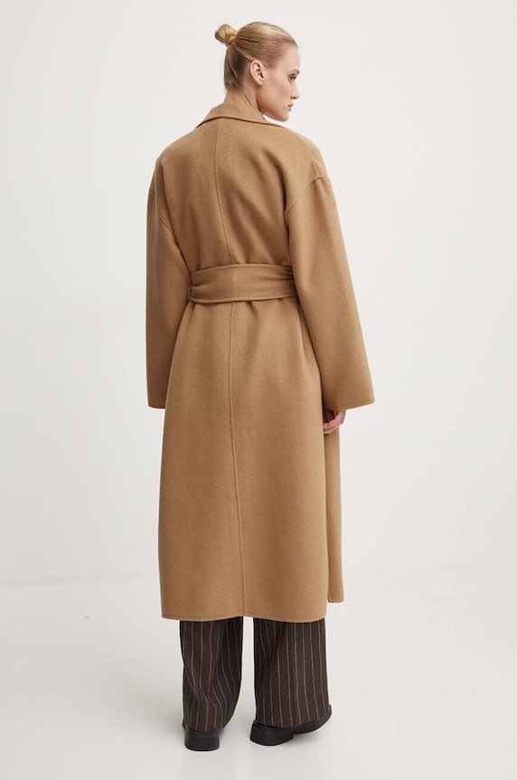 Odjeća Vuneni kaput Day Birger et Mikkelsen Wright - Double Faced Wool DAY65243322 bež