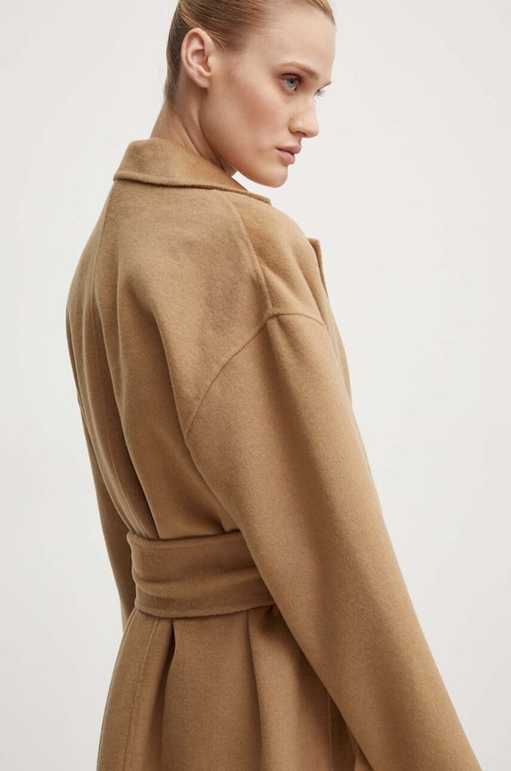 Vuneni kaput Day Birger et Mikkelsen Wright - Double Faced Wool bež DAY65243322