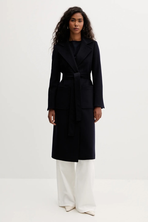 Vuneni kaput MAX&Co. vuna mornarsko plava 2618011024200