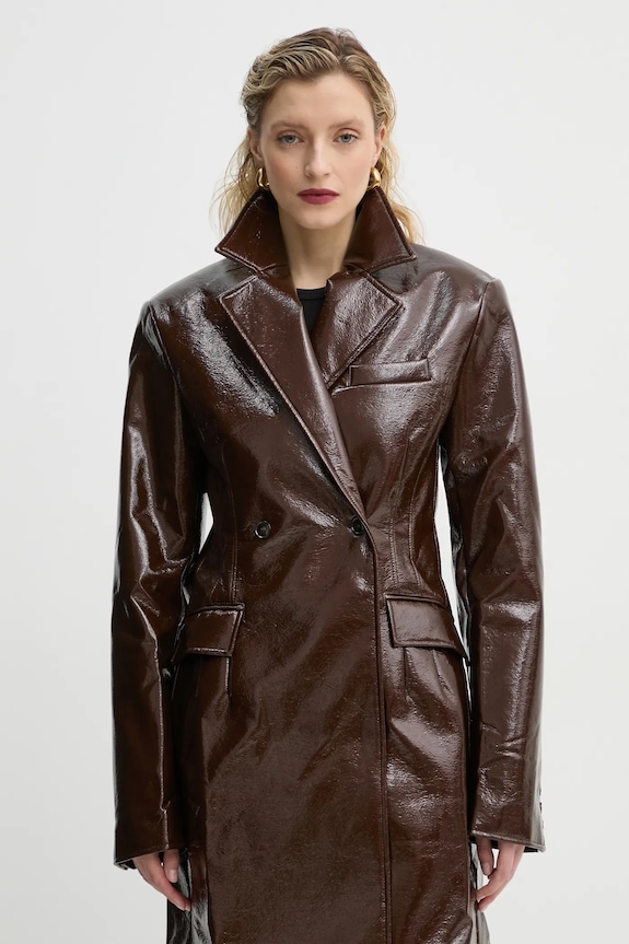 Herskind palton de lana Ultra maro 5379149