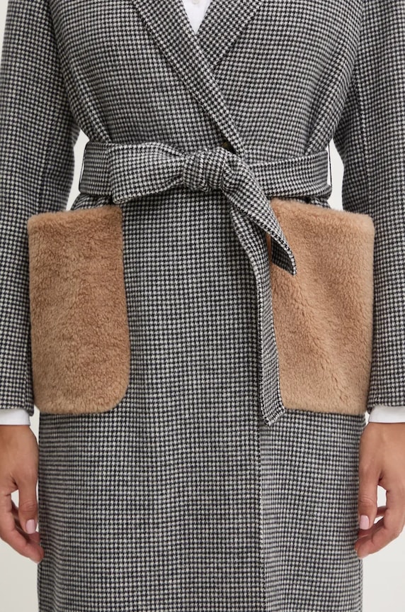 Marella cappotto in lana 2423016051200 nero