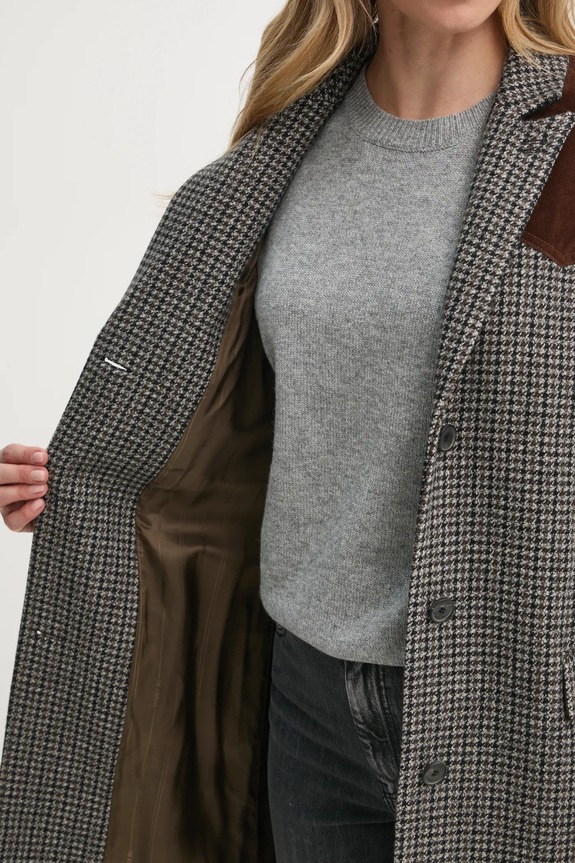The Kooples płaszcz FMAN29002K