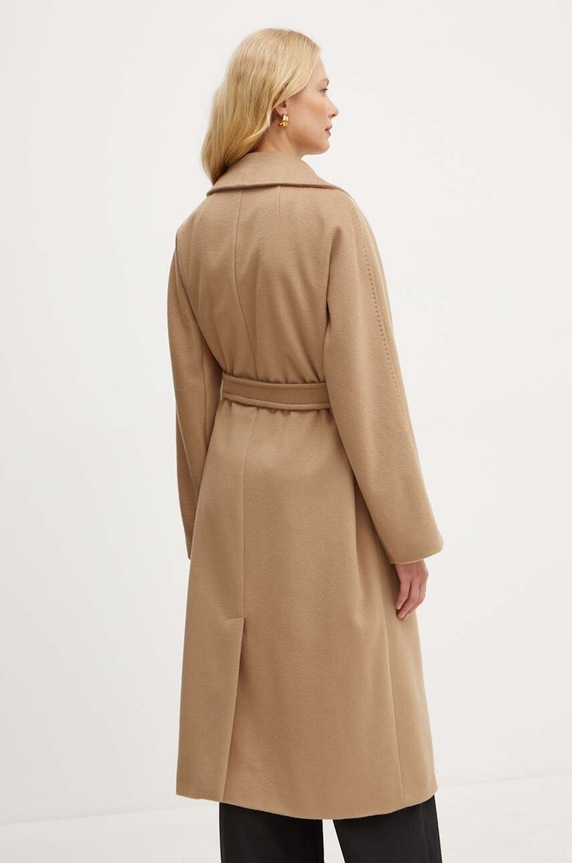 Îmbrăcăminte Weekend Max Mara palton de lana 2425016092600 maro