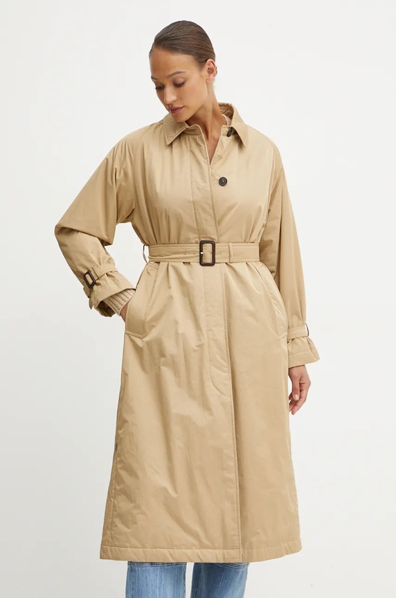 Dvostrani kaput Weekend Max Mara za prijelazno razdoblje bež 2425026012600