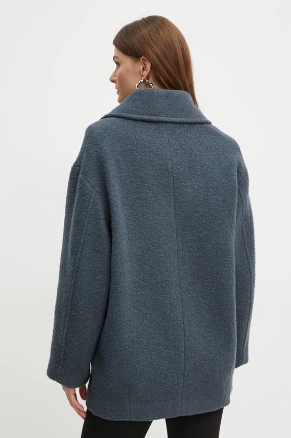 Ruházat Patrizia Pepe gyapjúkabát 2O0157.A489 szürke