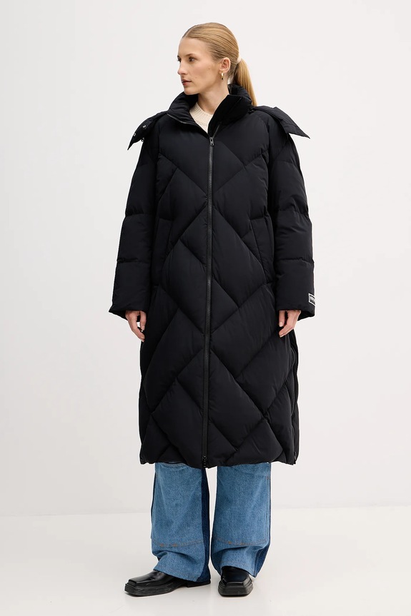 Kenzo kurtka puchowa Long Down Jacket pozostałe czarny FE62OU1229NH.99