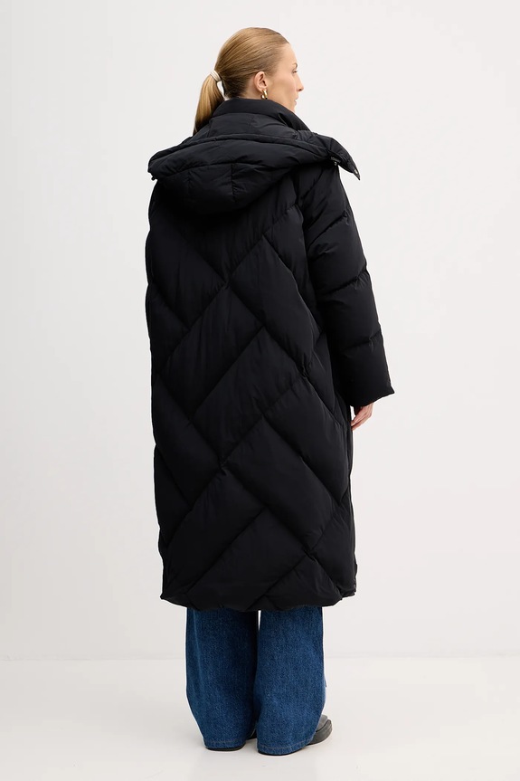 Odzież Kenzo kurtka puchowa Long Down Jacket FE62OU1229NH.99 czarny