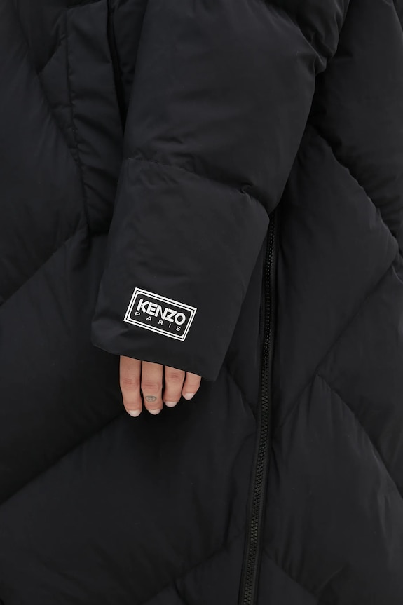 Kenzo piumino Long Down Jacket nero FE62OU1229NH.99