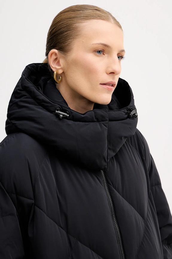 Kenzo kurtka puchowa Long Down Jacket FE62OU1229NH.99 czarny