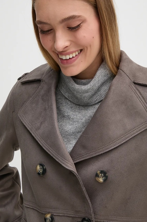 Sisley cappotto grigio 20AZLN04H