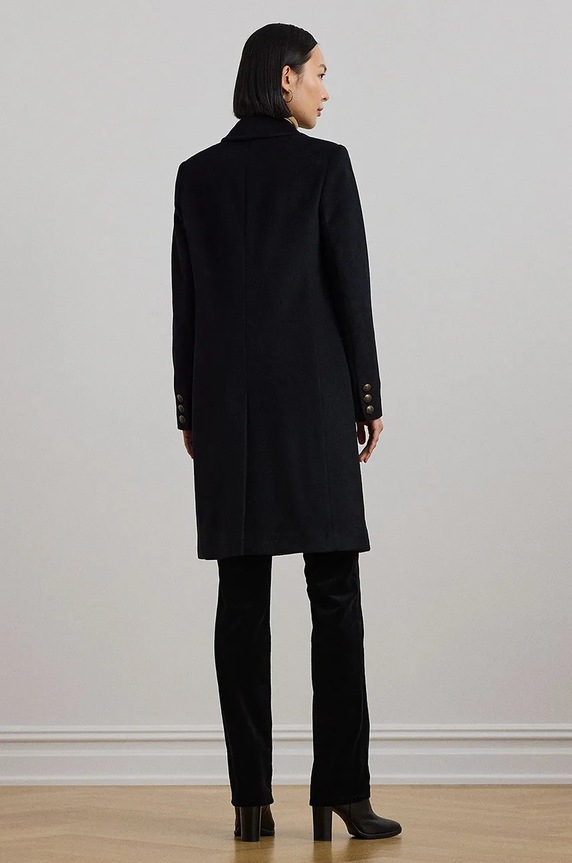 Vuneni kaput Lauren Ralph Lauren 297958509 crna AW25