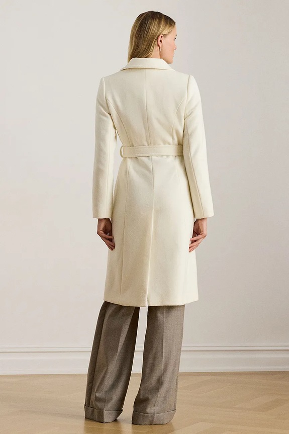 Lauren Ralph Lauren płaszcz wełniany 297962169 beżowy AW25