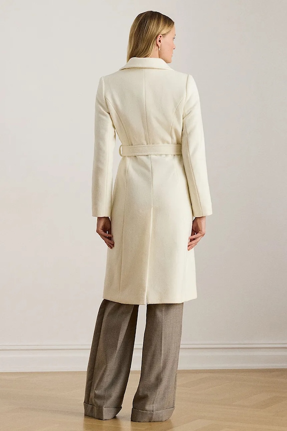 Lauren Ralph Lauren płaszcz wełniany 297962169 beżowy AW25