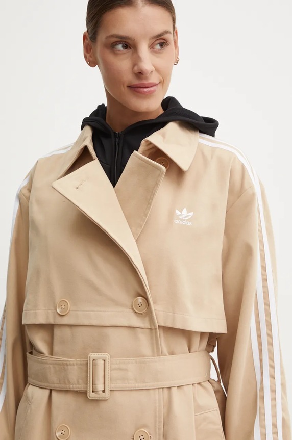 Καμπαρντίνα adidas Originals Adicolor IZ0382 μπεζ