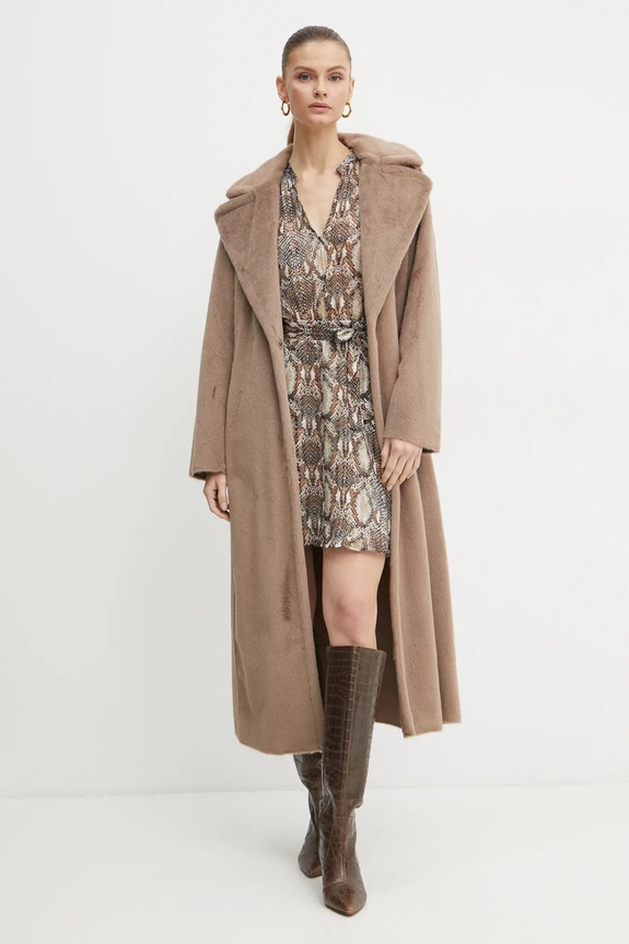 Guess płaszcz ADA W4BL02.WGHM0 brązowy AW24