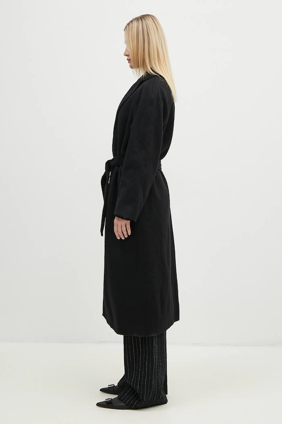 A.P.C. cappotto in lana Manteau Floriane WOAQZ.F01544.PLZ nero AW24