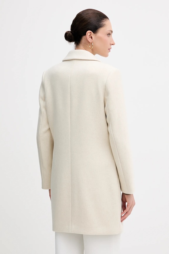 Odzież Sisley płaszcz wełniany 2JJYLN04N beżowy