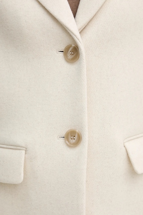 Sisley płaszcz wełniany 2JJYLN04N beżowy