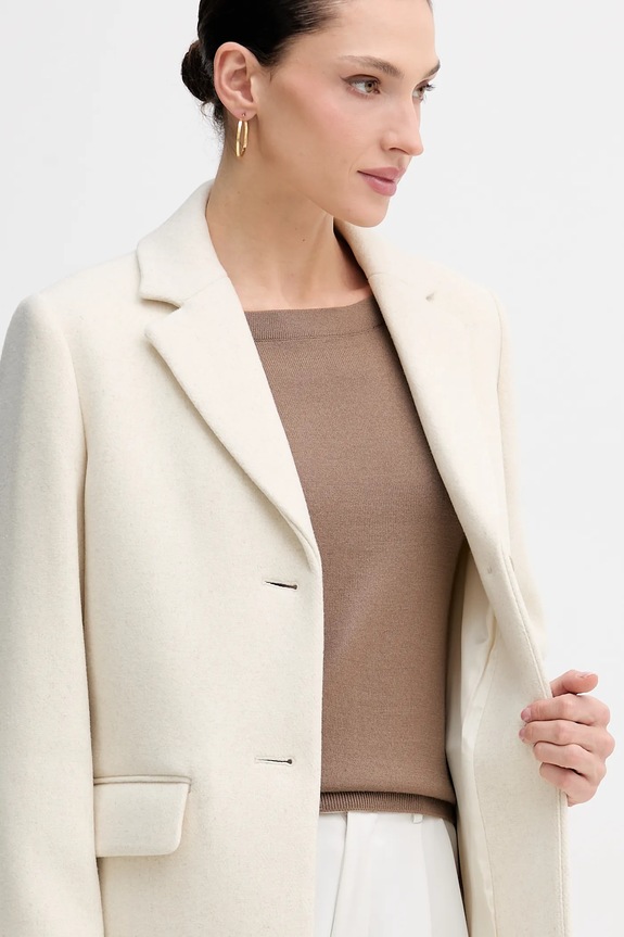 Sisley płaszcz wełniany 2JJYLN04N