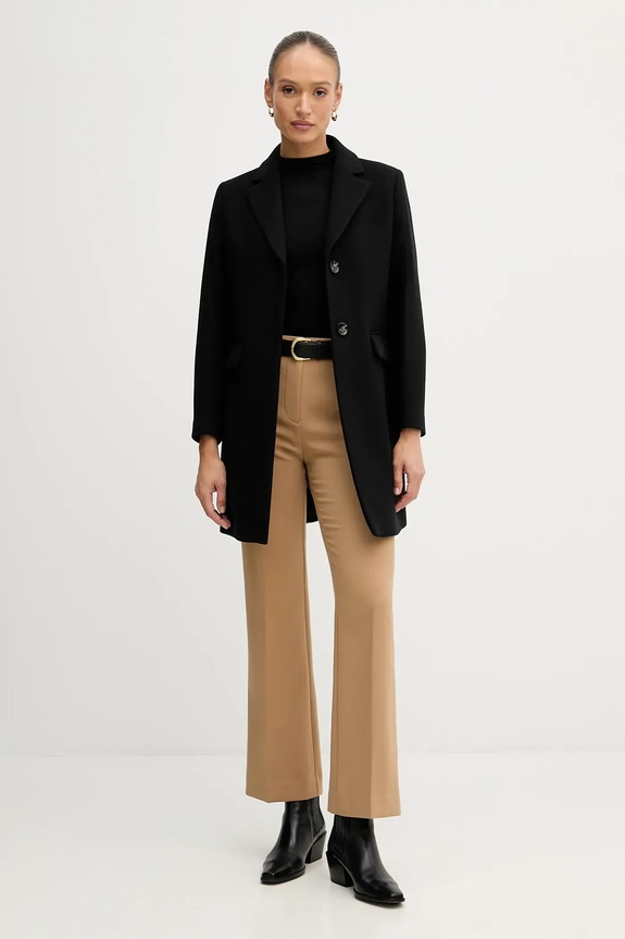 Sisley gyapjúkabát 2JJYLN04N fekete AW25