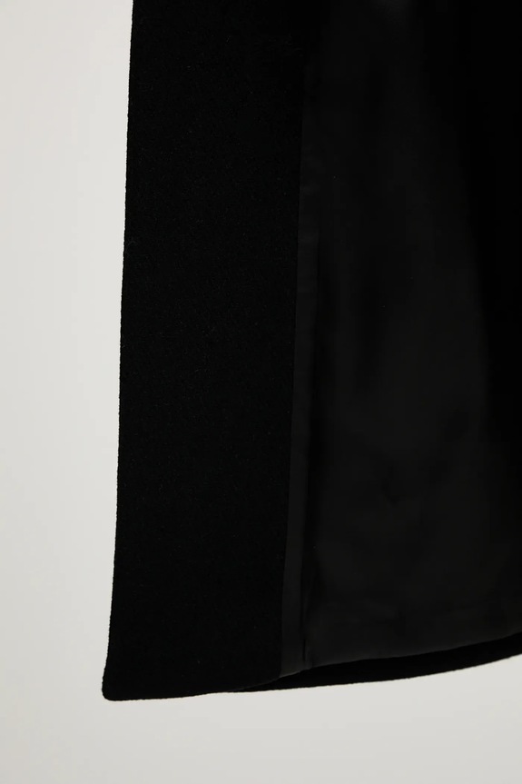 Sisley gyapjúkabát 2JJYLN04N fekete