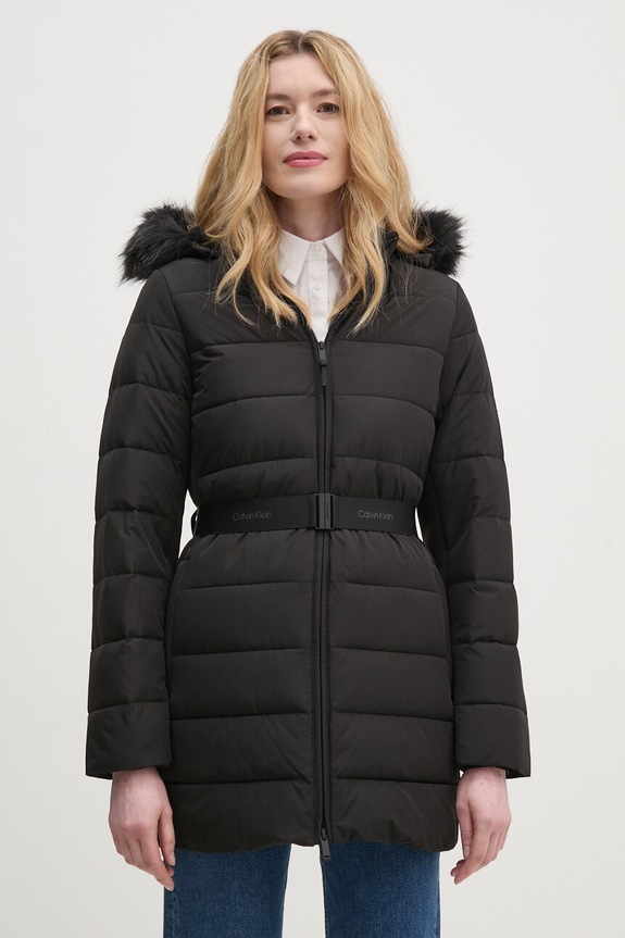 Jakna Calvin Klein s kapuljačom crna K20K207726