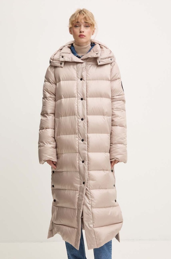 Páperová bunda MMC STUDIO PL ICELAND zateplené béžová ICELAND.COAT