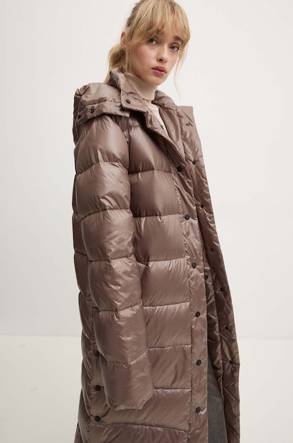 Μπουφάν με επένδυση από πούπουλα MMC STUDIO PL ICELAND ICELAND.COAT καφέ AW24