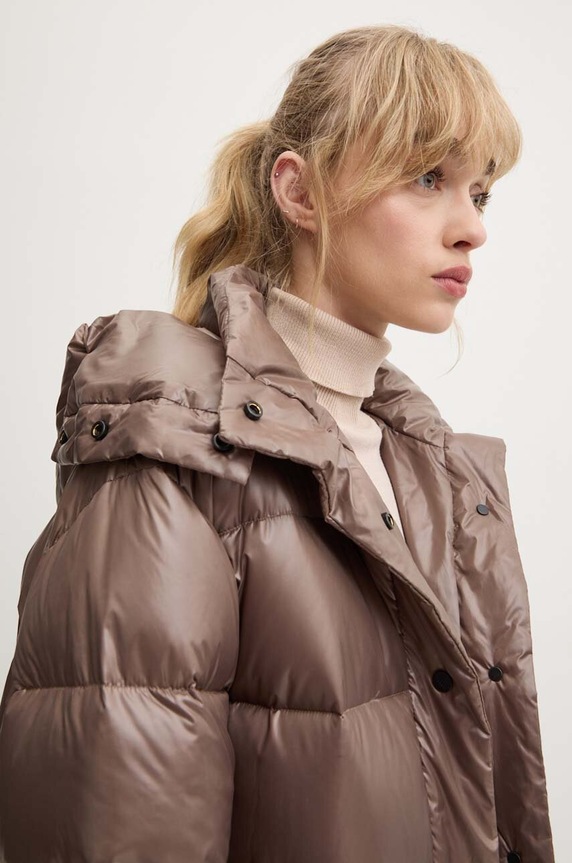 Μπουφάν με επένδυση από πούπουλα MMC STUDIO PL ICELAND ICELAND.COAT καφέ