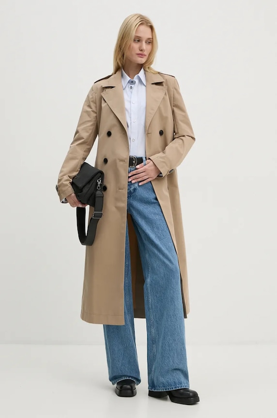 Trench kabát ZADIG&VOLTAIRE WWCO00208 béžová SS25