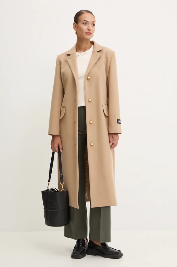 Patou palton de lana CO0240003 bej AW24