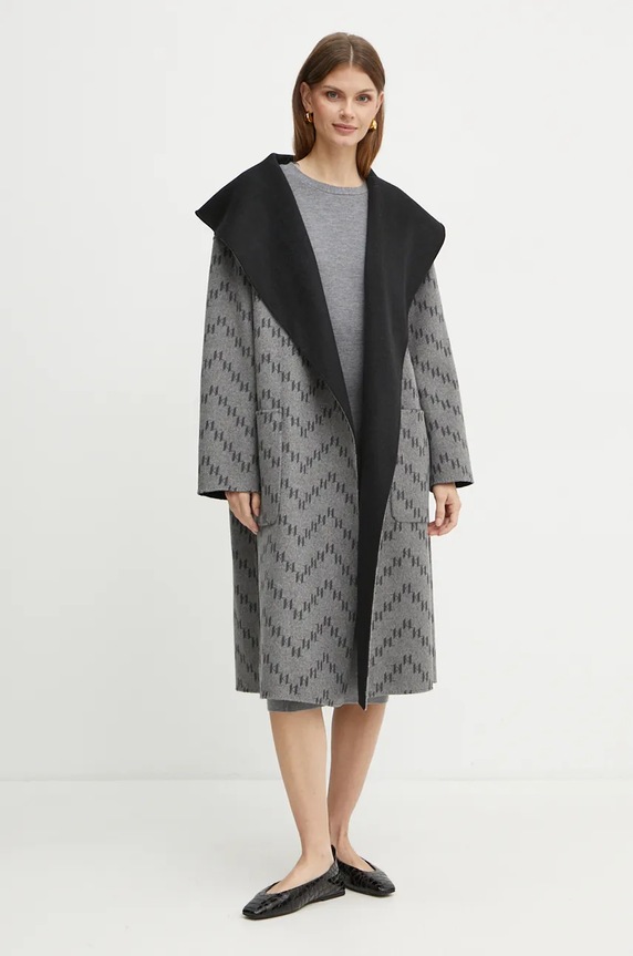 Oboustranný vlněný kabát Karl Lagerfeld 246W1502