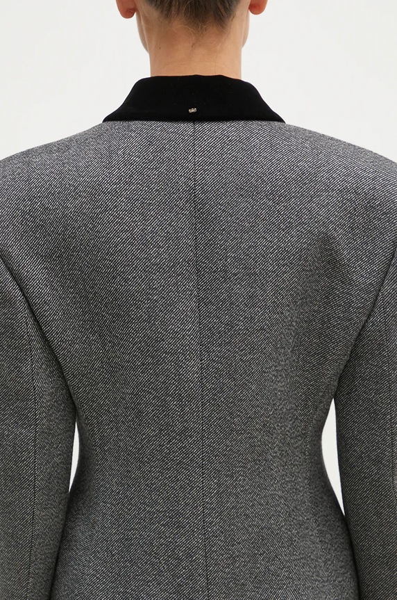 Sportmax wool coat Liuto2 2422016053600 gray