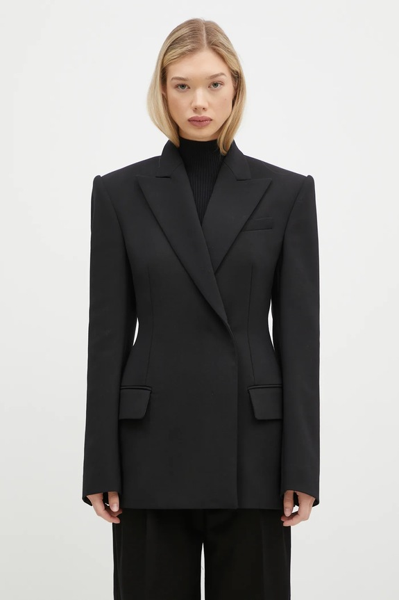 Sportmax giacca in lana Danzica lana nero 2422046014600