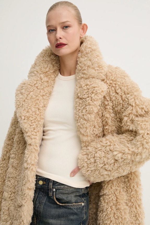 Παλτό Stand Studio Camille Cocoon Coat 61137.9061 μπεζ