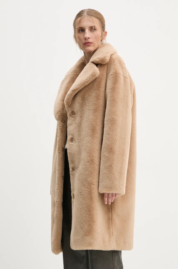 Kaput Stand Studio Camille Cocoon Coat bež 61137.9070