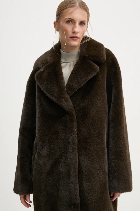Stand Studio coat Camille Cocoon Coat 61137.9070 brown