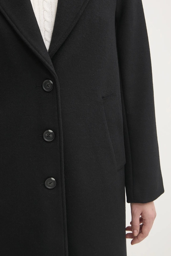 Abercrombie & Fitch gyapjúkabát KI144.4240.900 fekete