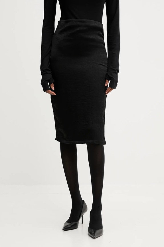 Suknja PRESSIAT bez uzorka crna PRE711FW24