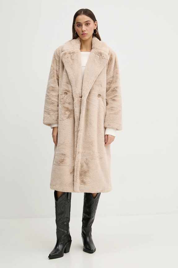 Abercrombie & Fitch płaszcz KI144.4218.180 beżowy AW24