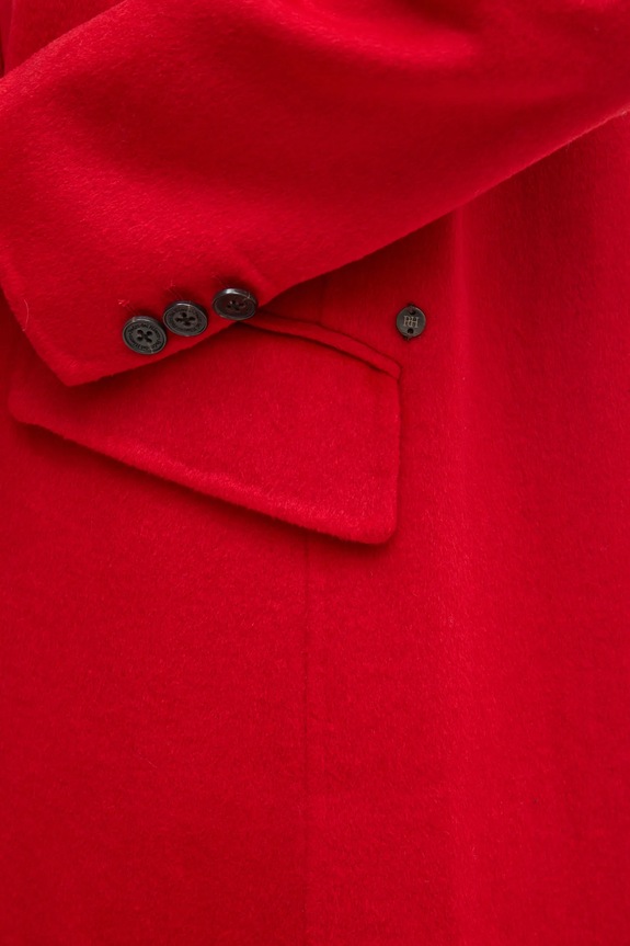 Pedro del Hierro palton din lana rosu 7528336