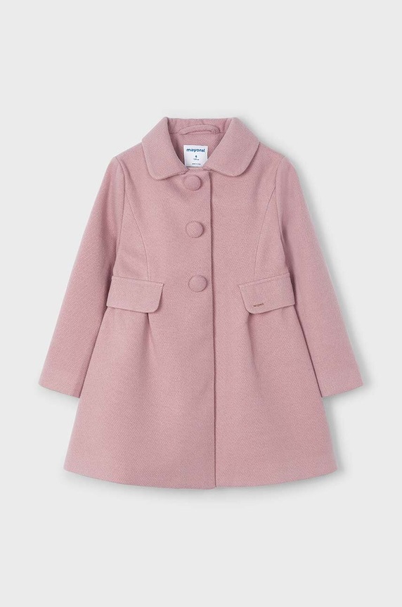 Детско палто Mayoral 4484.6B.Mini.9BYH розов AW24