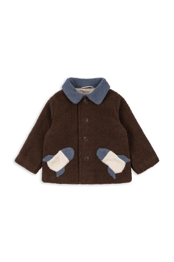 Otroški plašč Konges Sløjd CALIN ROCKET COAT KS101913 rjava AW24