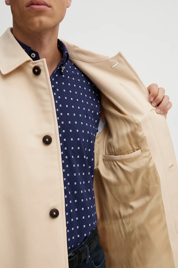 Bavlněný kabát Tommy Hilfiger MW0MW35672