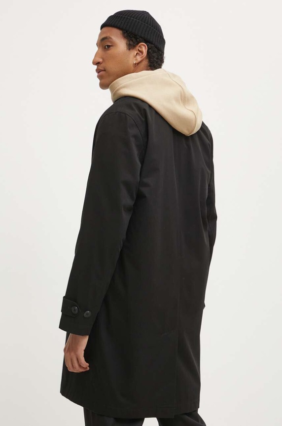 Ρούχα Παλτό HUGO 50517771 μαύρο