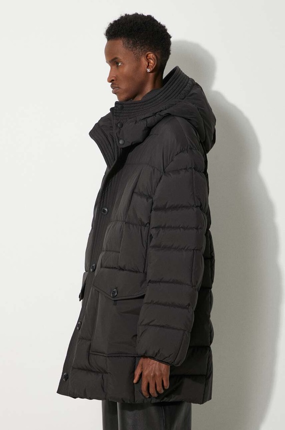 Kenzo down jacket Weave Mid-Length Winter black FE65OU3129NL.99
