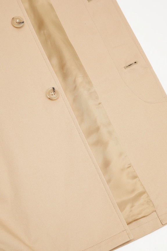 Бавовняний плащ A.P.C. mac ville COZBA.H01103 бежевий