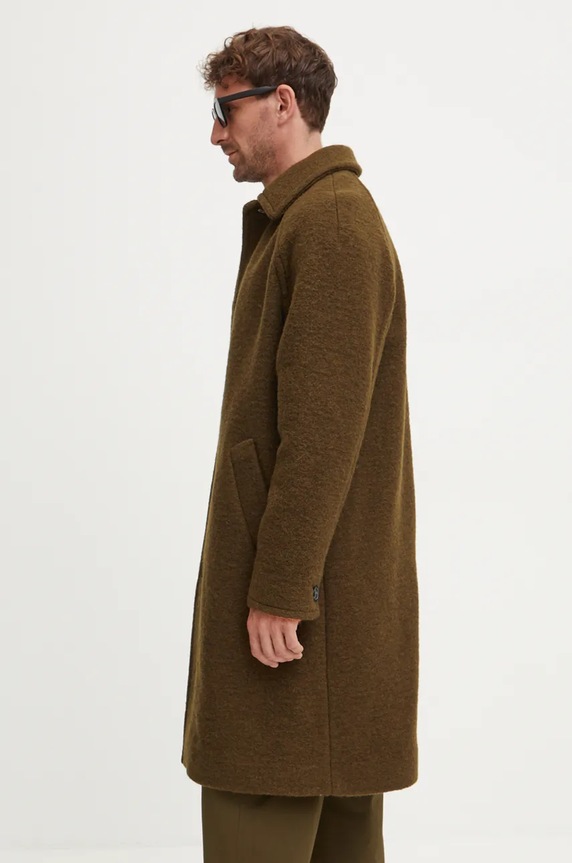 A.P.C. płaszcz manteau gaston zielony WVBCA.H01516